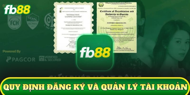 Quy định đăng ký và quản lý tài khoản