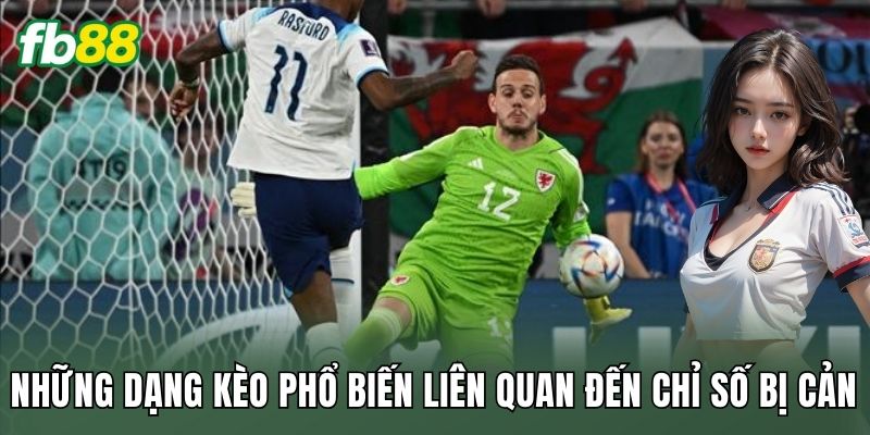 Những dạng kèo phổ biến liên quan đến chỉ số bị cản